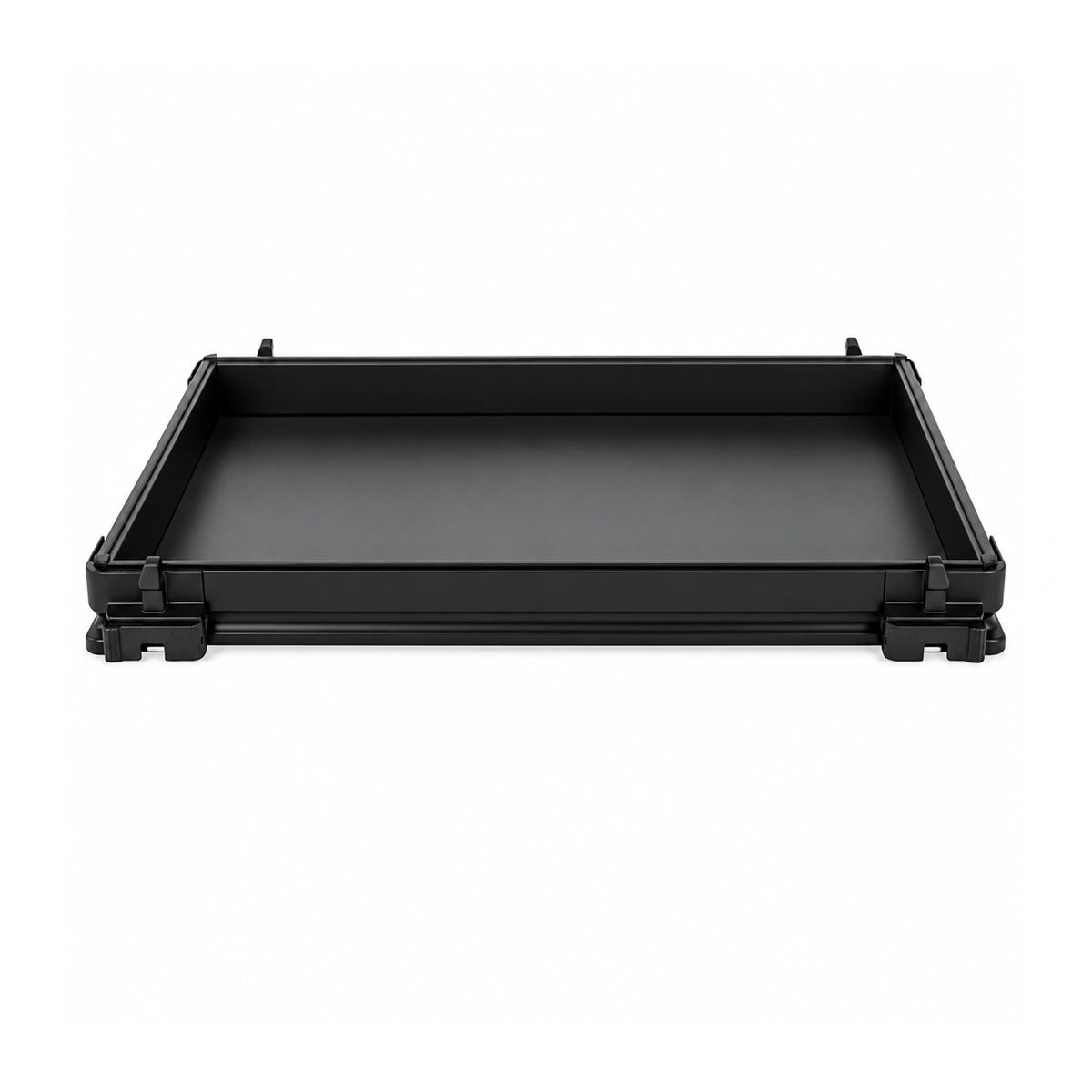 Preston Inception 40mm Deep Tray Unit P0890022, lege zwarte diepe zitkistlade met sluitclips op wit