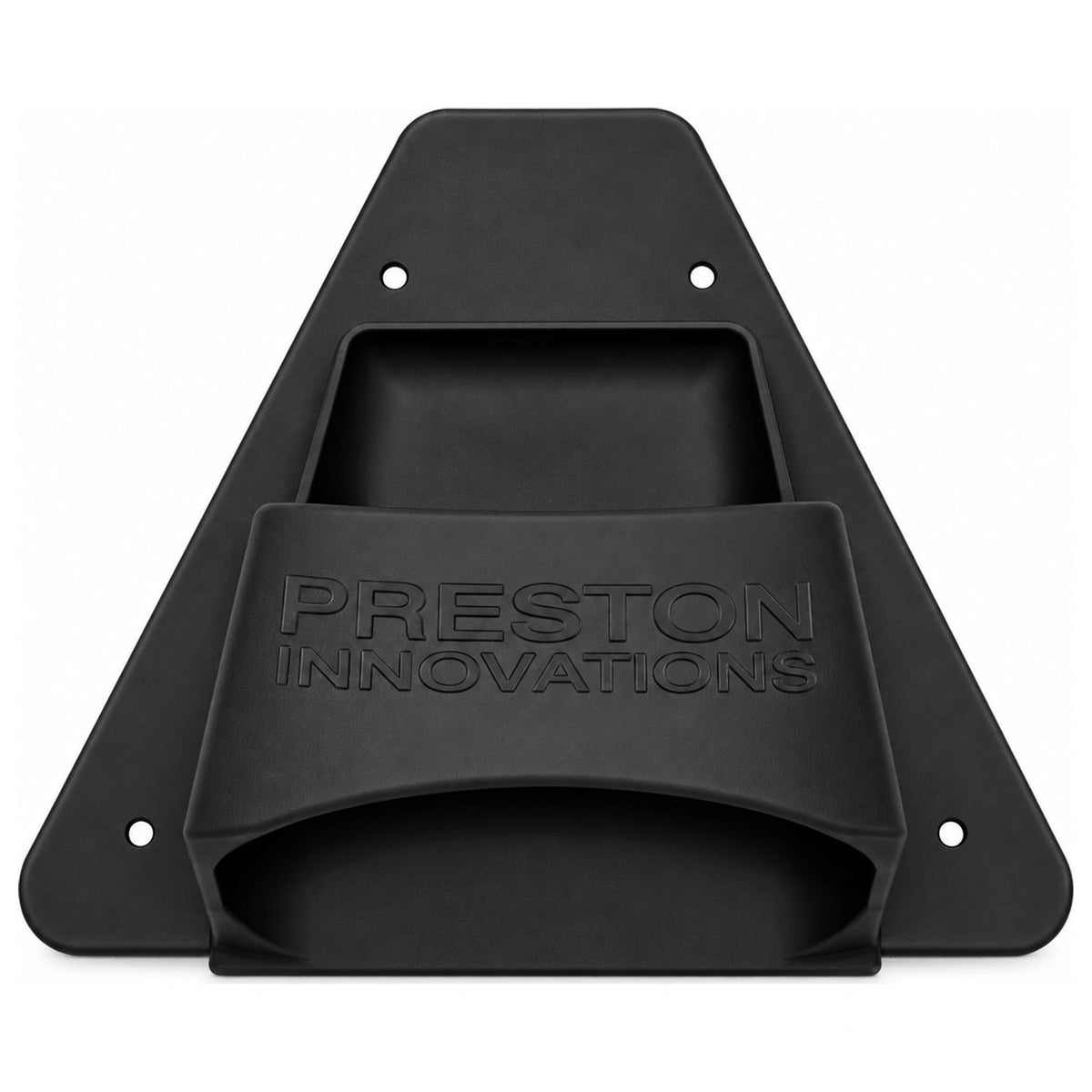 Preston Inception Padded Seat Pole Cup Insert – zwarte hengelhouder met vier bevestigingsgaten