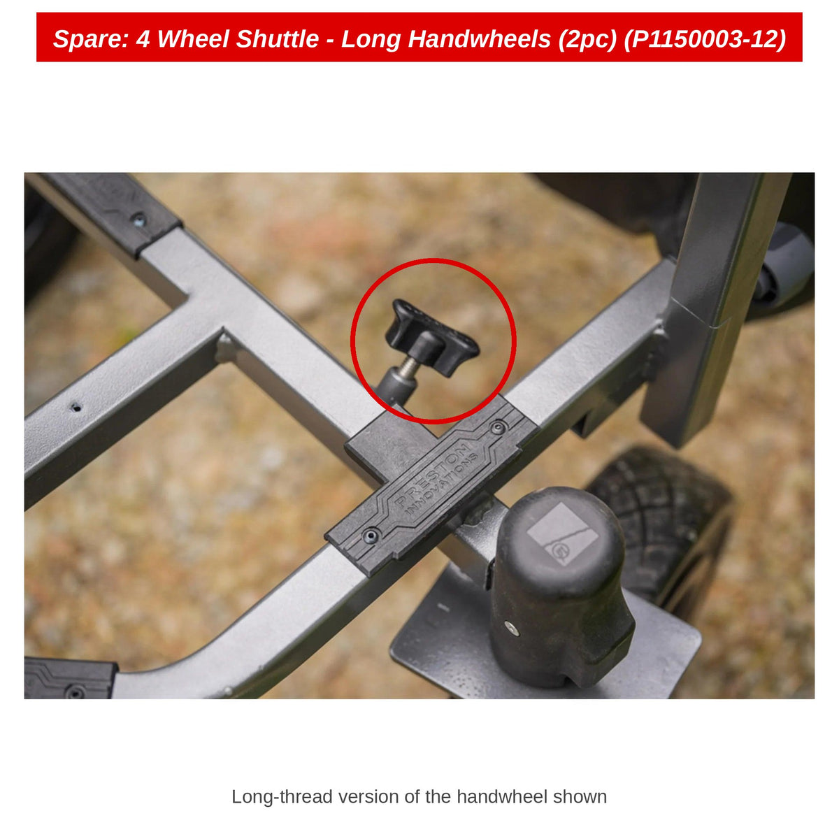 Preston Lange handwieltjes voor 4 Wheel Shuttle (2 stuks) – P1150003-12
