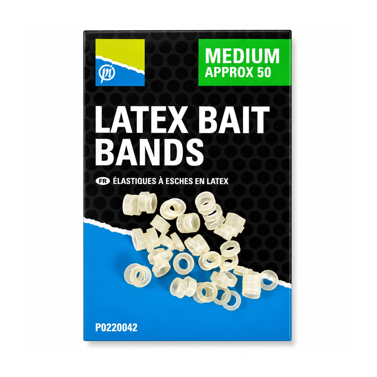 Preston Latex Bait Bands Medium, ongeveer 50 stuks op originele verpakking