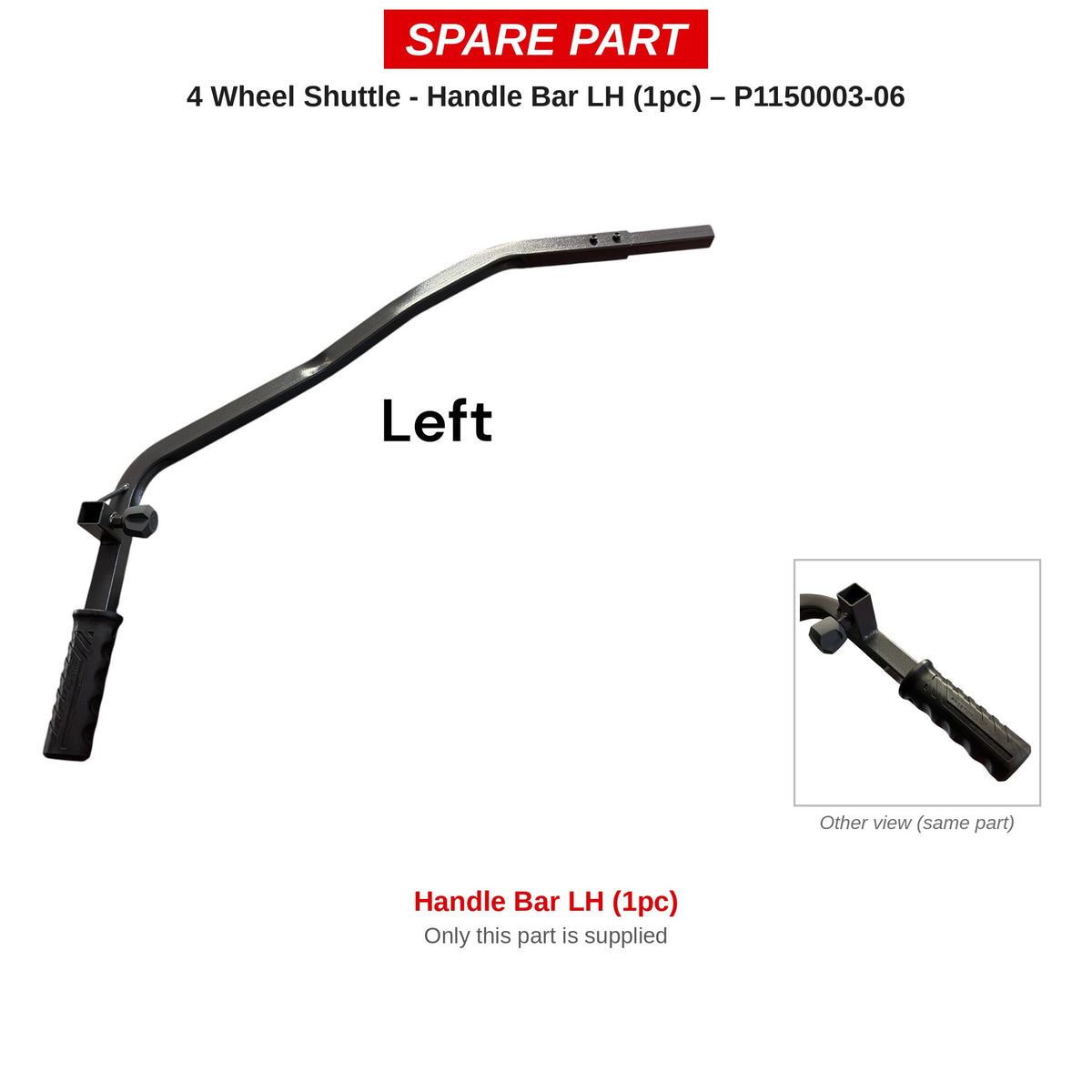 Preston Linker handvat voor 4 Wheel Shuttle (1 stuk) – P1150003-06