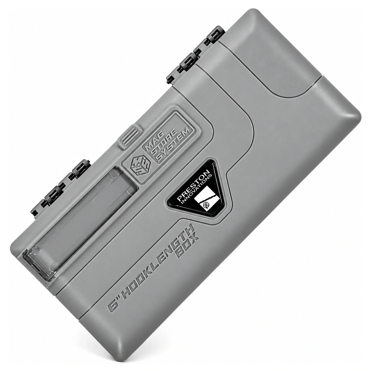 Preston Mag Store System 6 inch Hooklength Box, lege onderlijnendoos met gesloten deksel