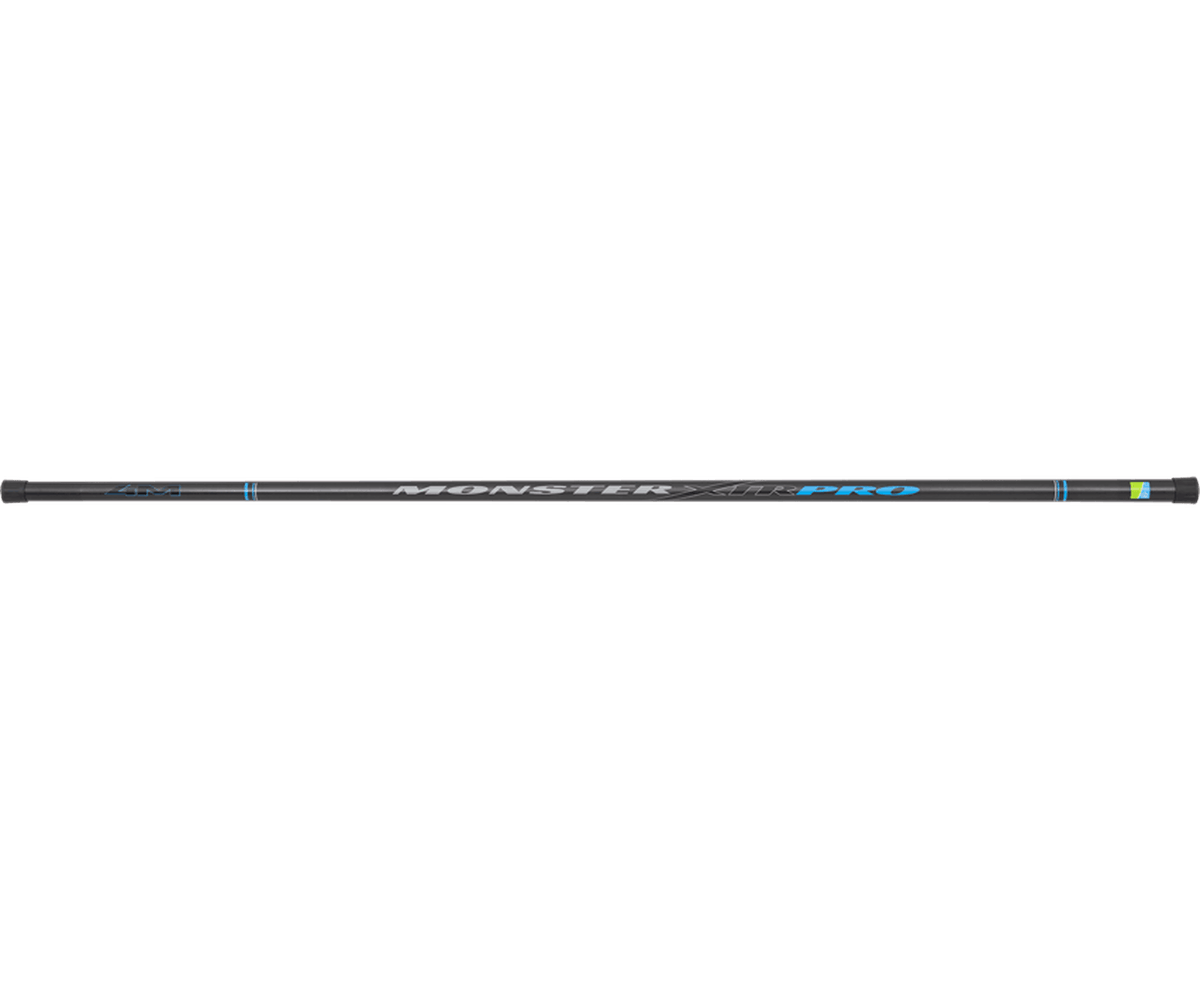 Preston Monster XTR Pro 4 meter schepnetsteel, overzicht van het steelonderdeel met 4M opdruk en einddoppen
