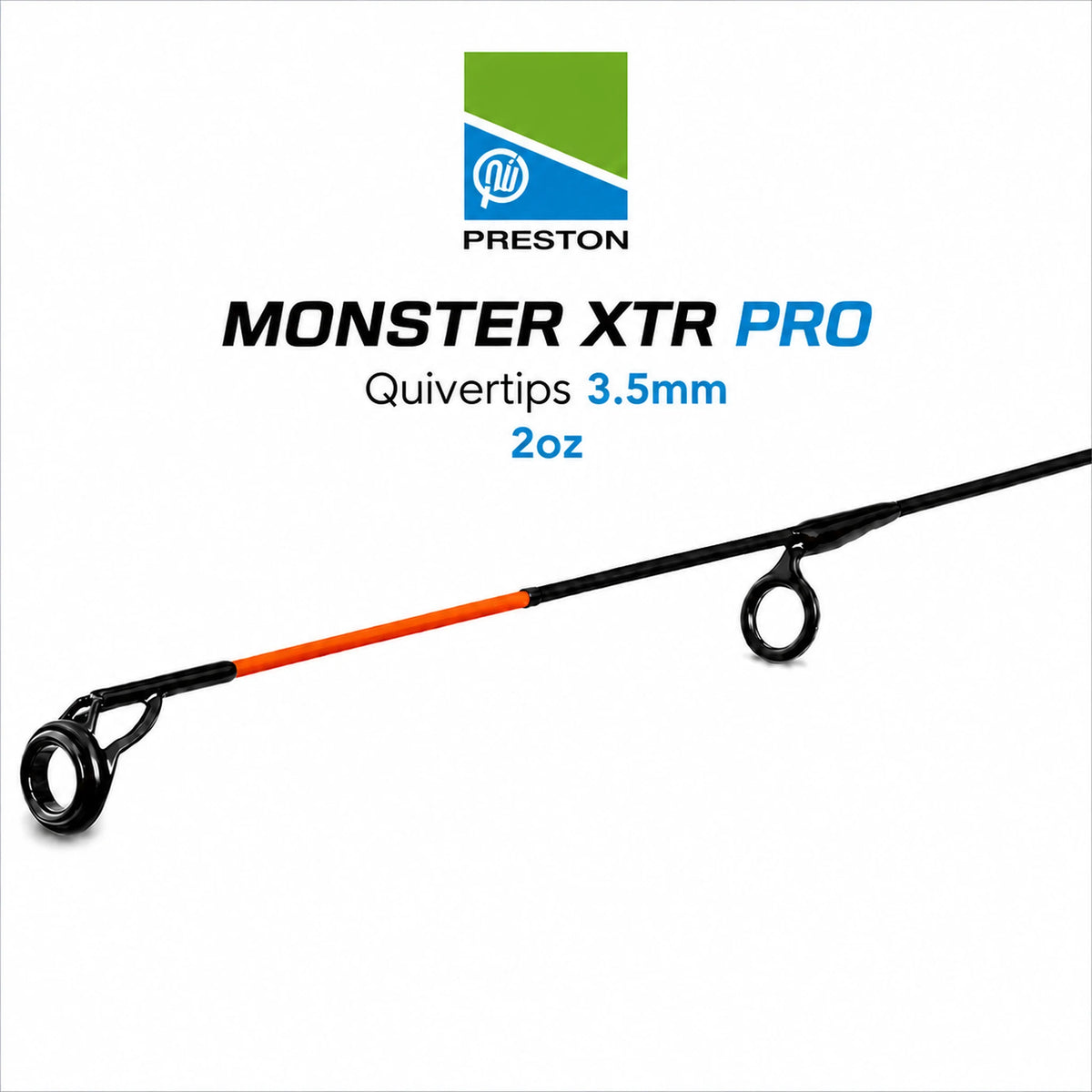 Preston Monster XTR Pro Quivertip 3.5mm 2oz – variantcover met oranje feedertop