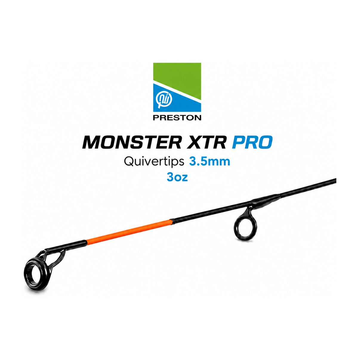 Preston Monster XTR Pro Quivertip 3.5mm 3oz – variantcover met oranje feedertop