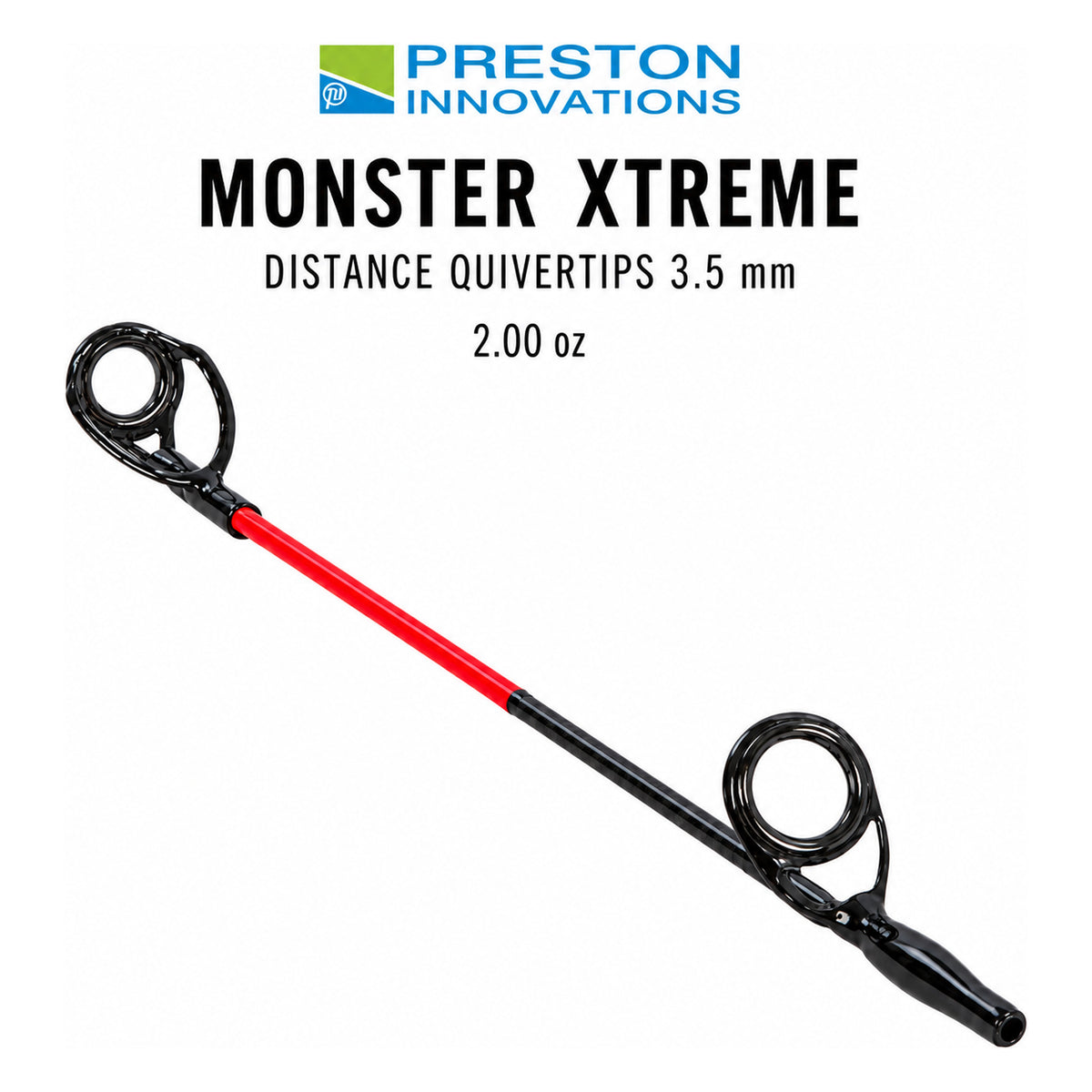Preston Monster Xtreme Distance Quivertip 3,5 mm – rode 2.00 oz feedertop
