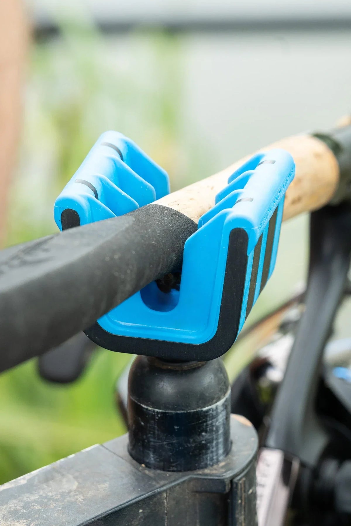Preston Multi Gripper Rest met hengel in detail