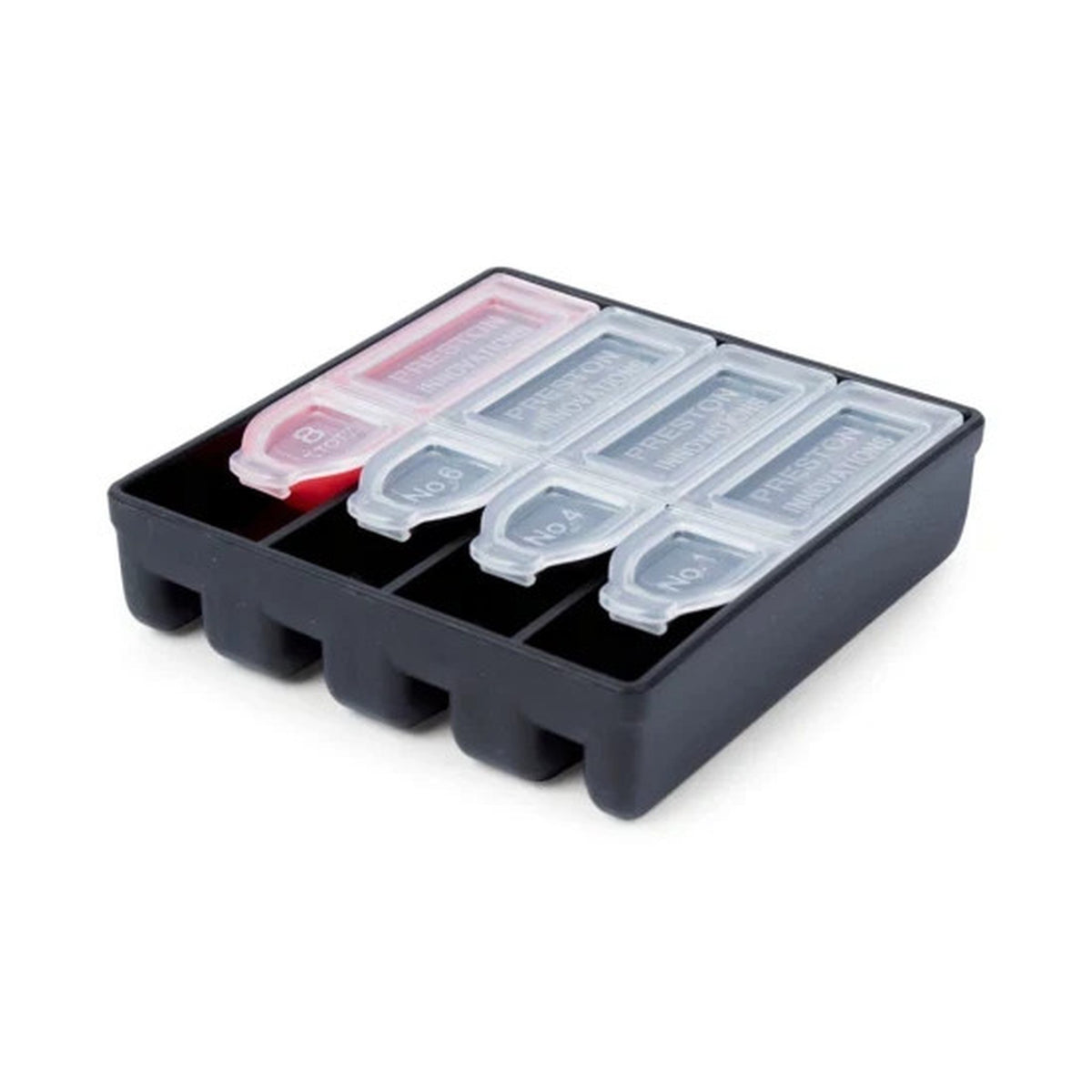 Preston Non Toxic Stotz Dispenser – Verdeeldoos met Loodvrije Vierkante Loodjes – P0220091