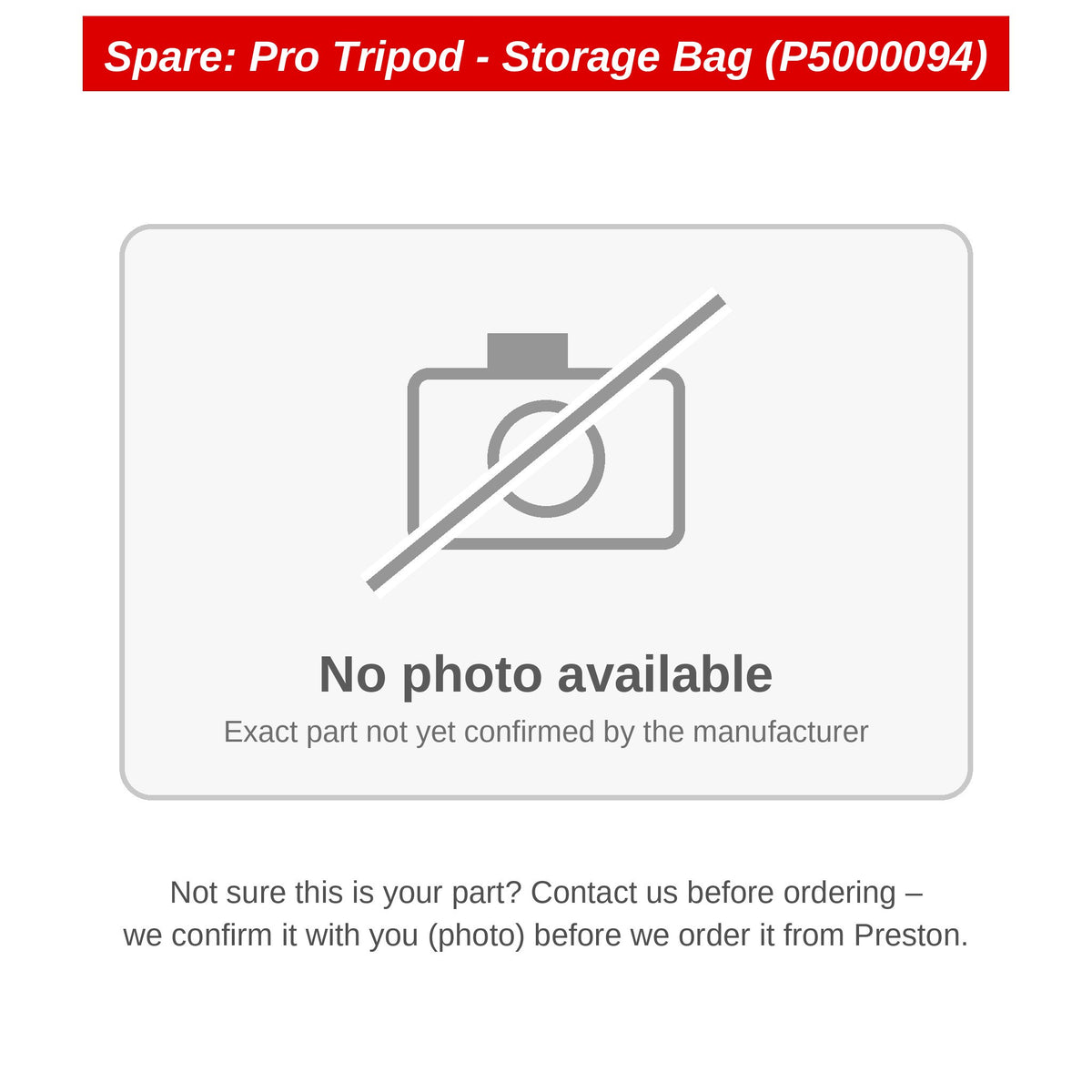 Preston Opbergtas voor Pro Tripod – P5000094