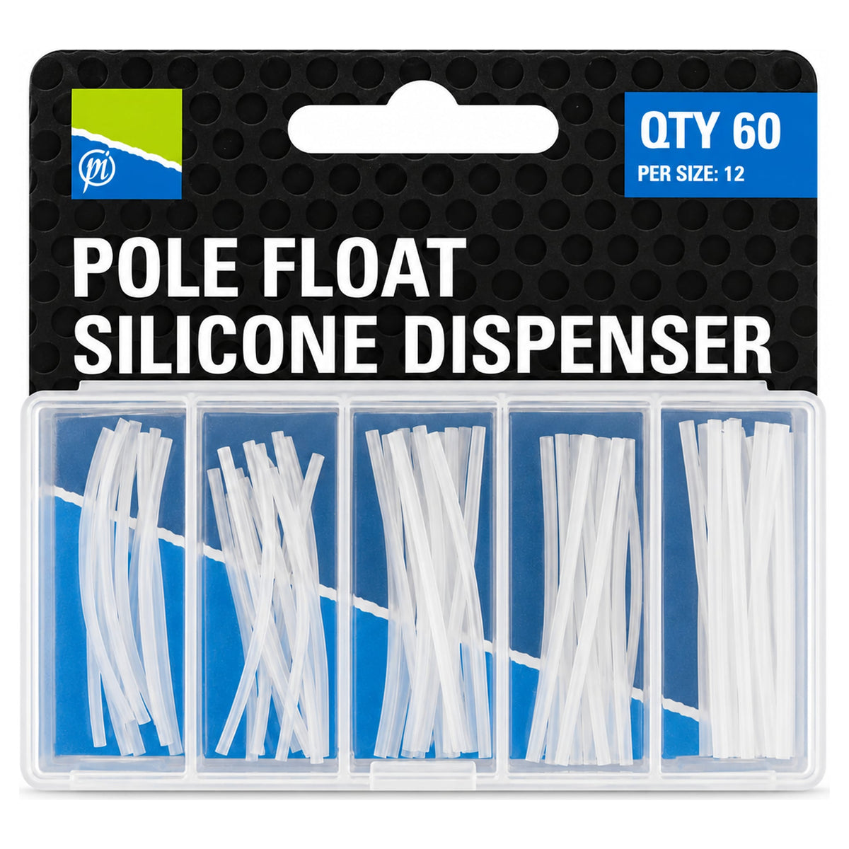 Verpakking Pole Float Silicone Dispenser met vijf vakken siliconenslangetjes