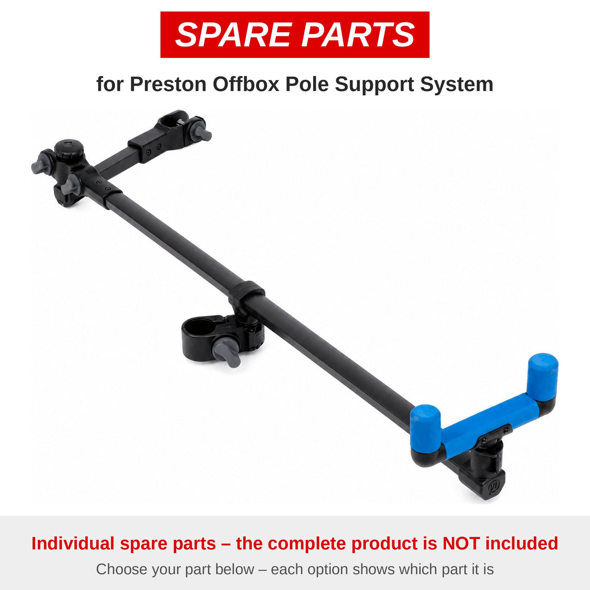 Preston Offbox Pole Support System – onderdelen
