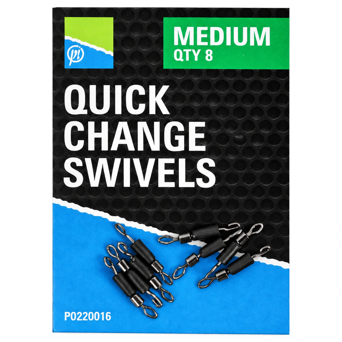Preston Quick Change Swivels Medium, 8 stuks