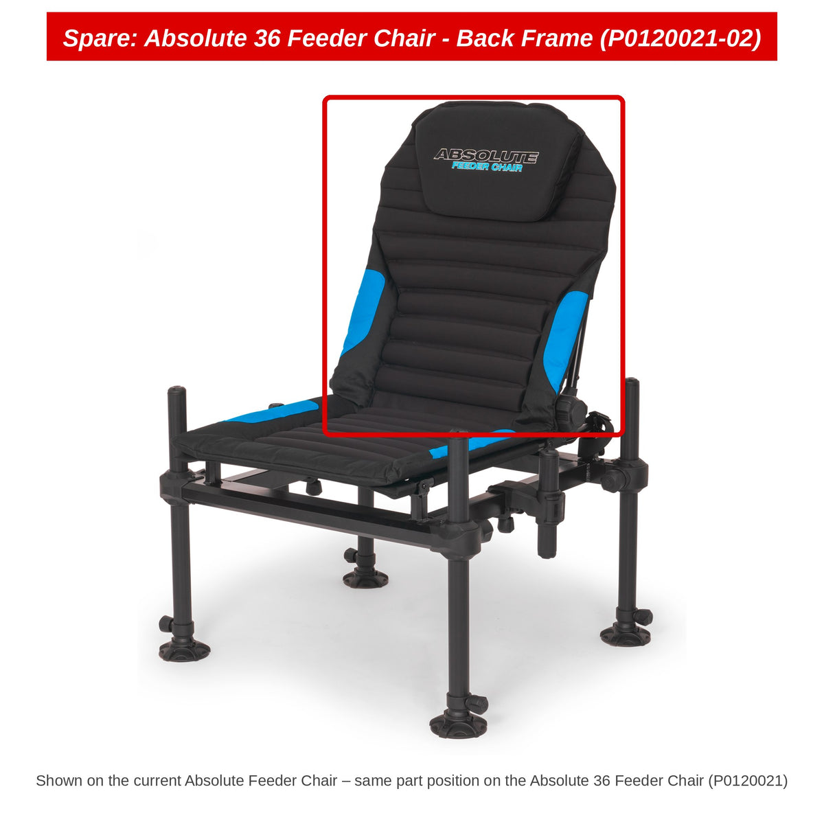 Preston Rugframe voor Absolute 36 feederstoel (oud model) – P0120021-02