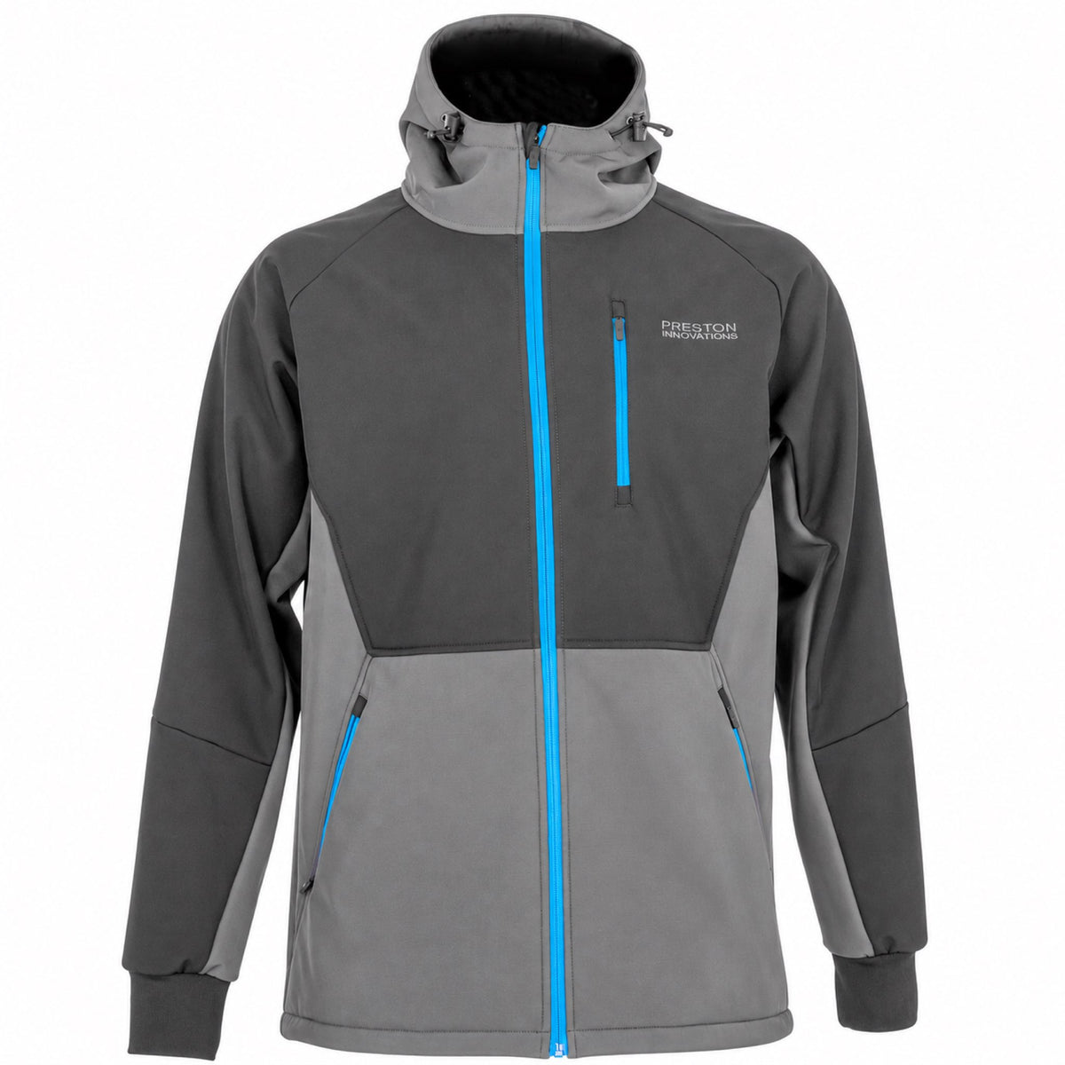 Preston Softshell Jacket jas met capuchon op witte achtergrond