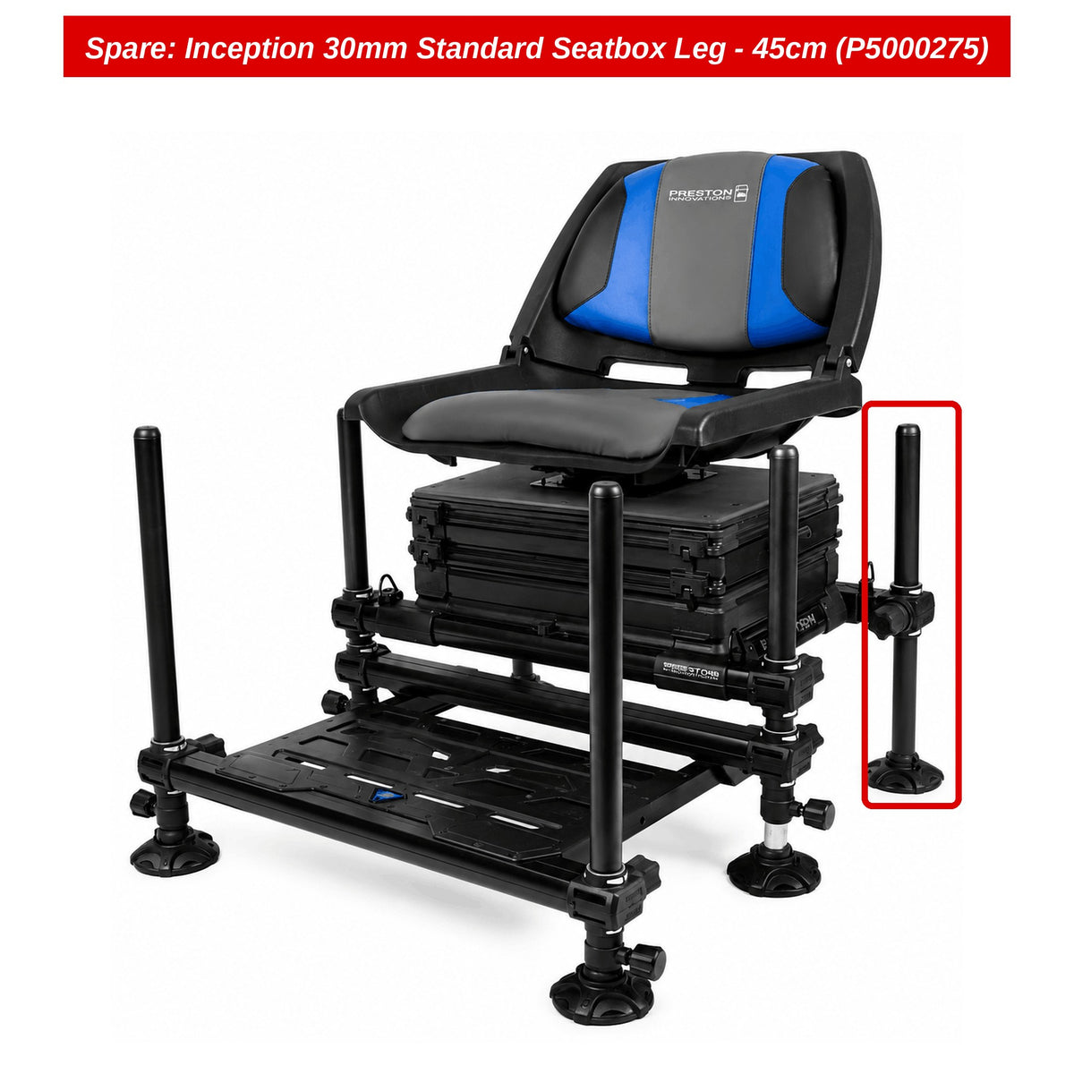 Preston Standaard poot 30 mm – 45 cm voor Inception zitkist – P5000275