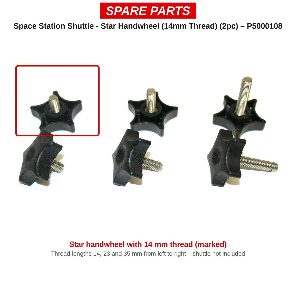 Preston Sterhandwieltje 14 mm voor Space Station Shuttle (2 stuks) – P5000108
