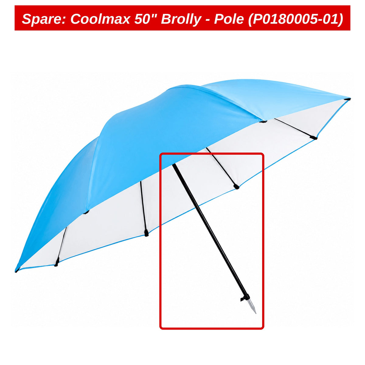 Preston Stok voor Coolmax 50" paraplu – P0180005-01