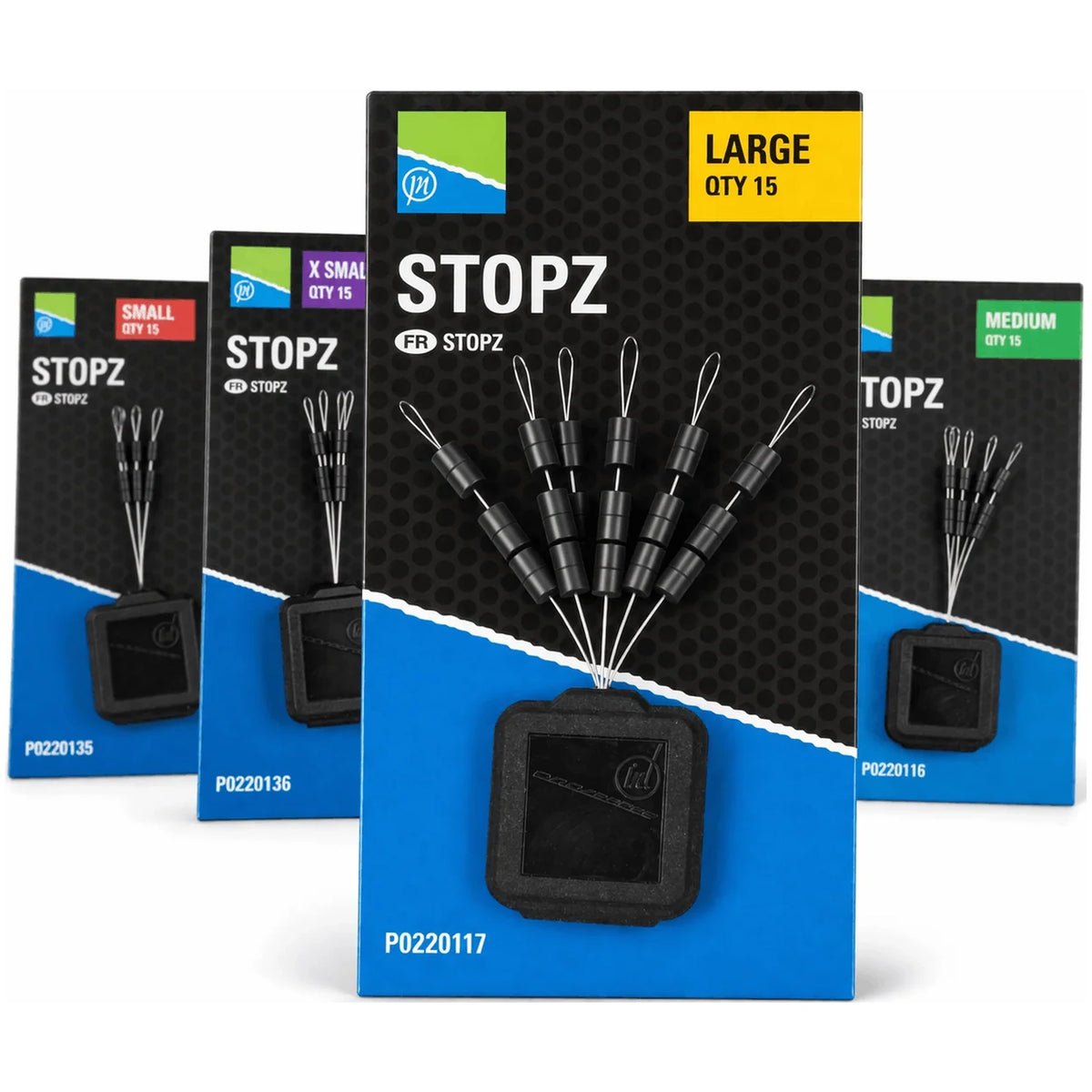 Preston Stopz assortiment met Large op de voorgrond