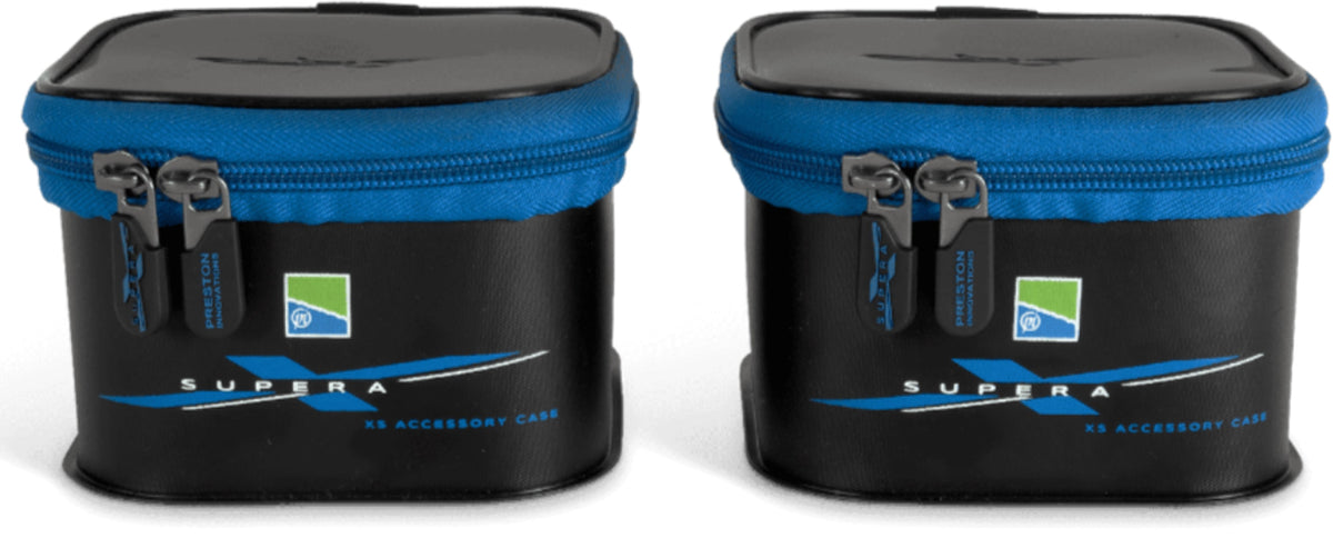 Preston Supera X XS EVA Accessory Cases – twee gesloten cases naast elkaar