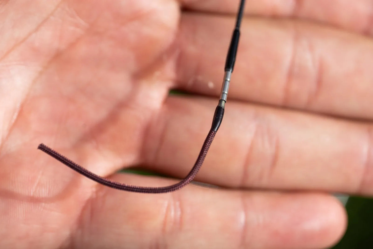 Preston Superium 8m System Whip – geïntegreerde Dacron-connector in close-up