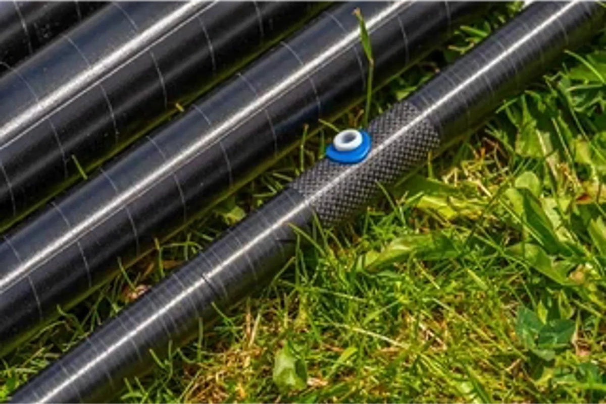 Preston Superium X topsets – carbonstructuur en blauwe pulleropening
