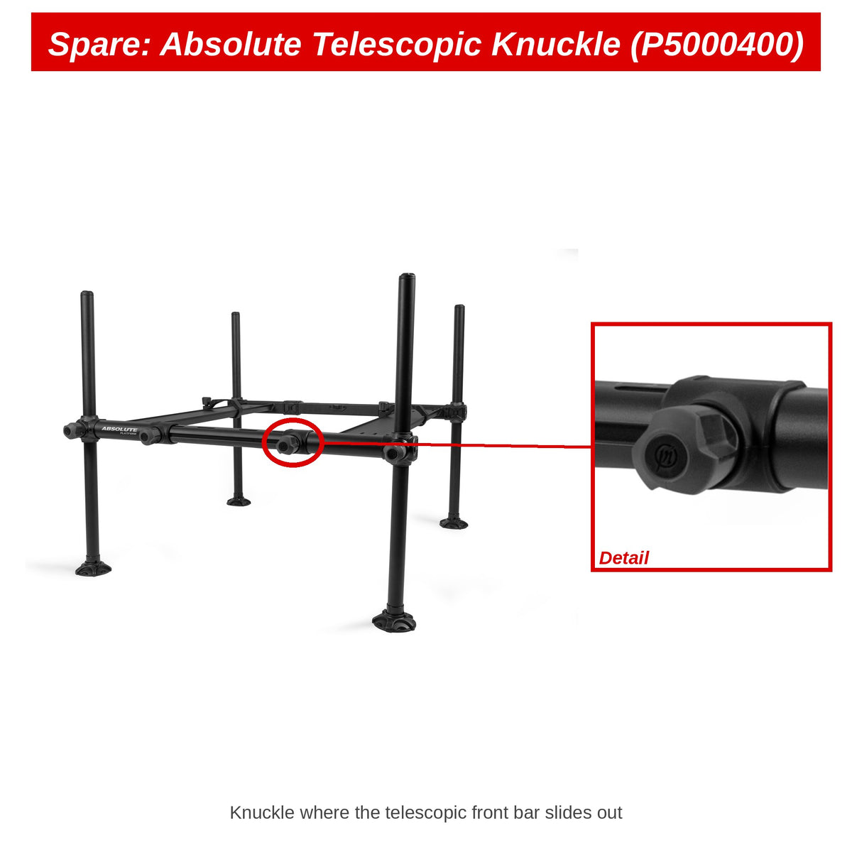 Preston Telescoopklem voor Absolute Platform – P5000400
