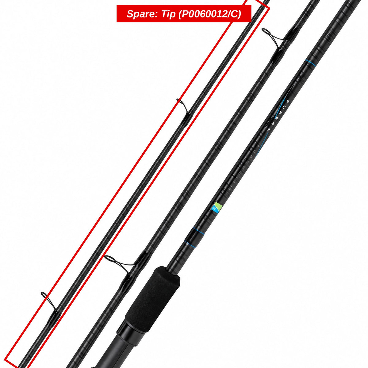 Preston Topdeel voor Supera X Superlight 12ft Float hengel – P0060012/C