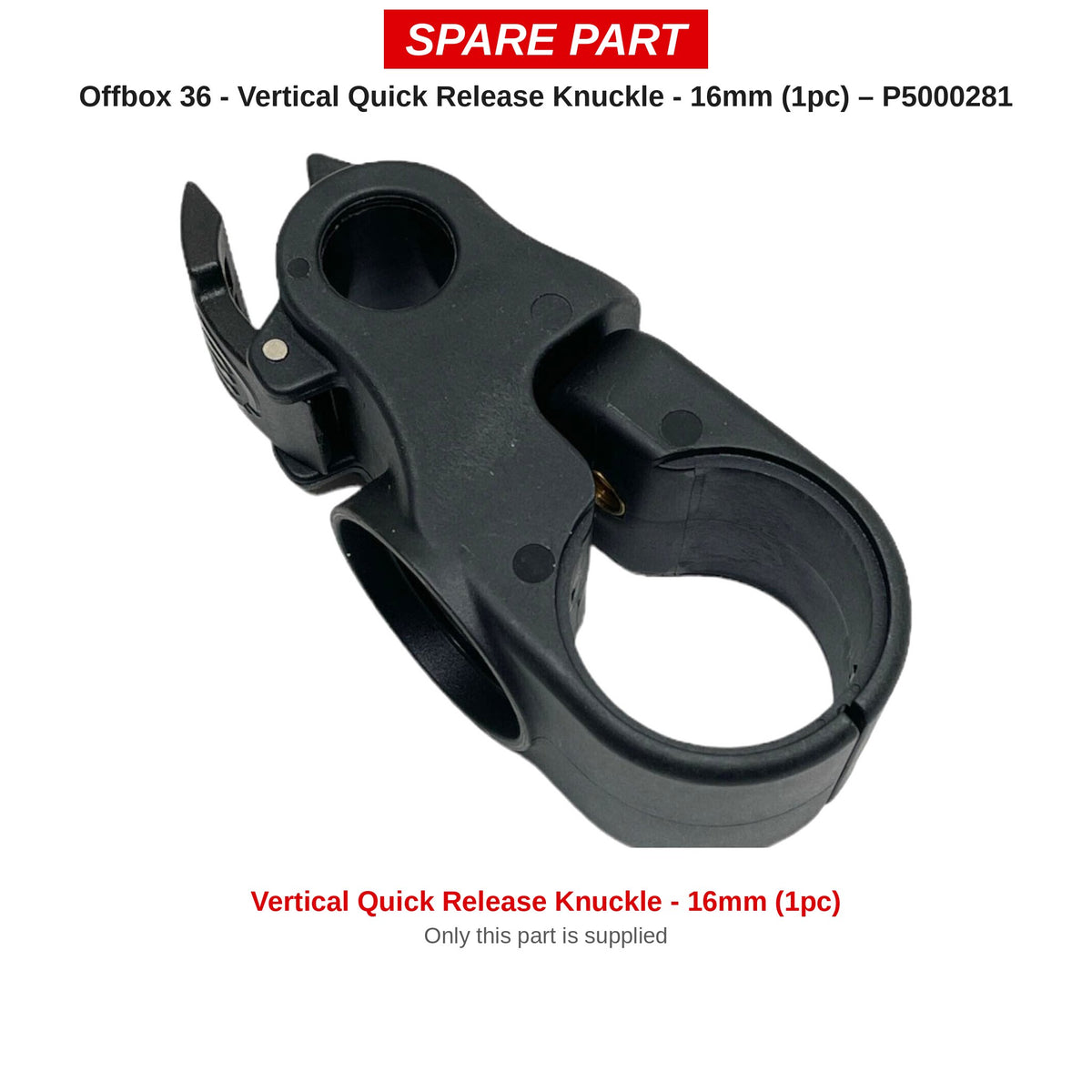 Preston Verticale snelklem 16 mm voor Deluxe Butt Rest Arm (1 stuk) – P5000281