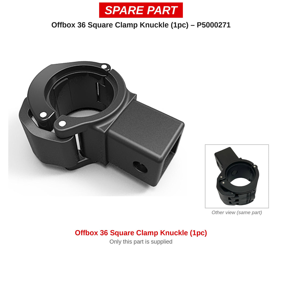 Preston Vierkante klem voor Offbox Pole Support en Pro Pole Support (1 stuk) – P5000271
