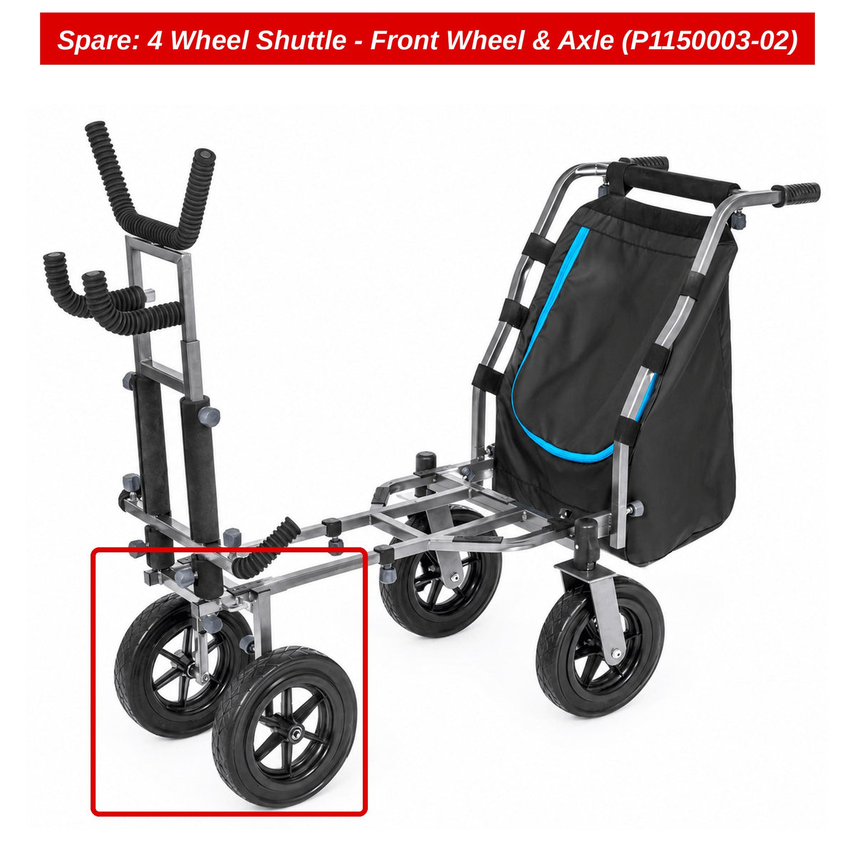 Preston Voorwiel met as voor 4 Wheel Shuttle – P1150003-02