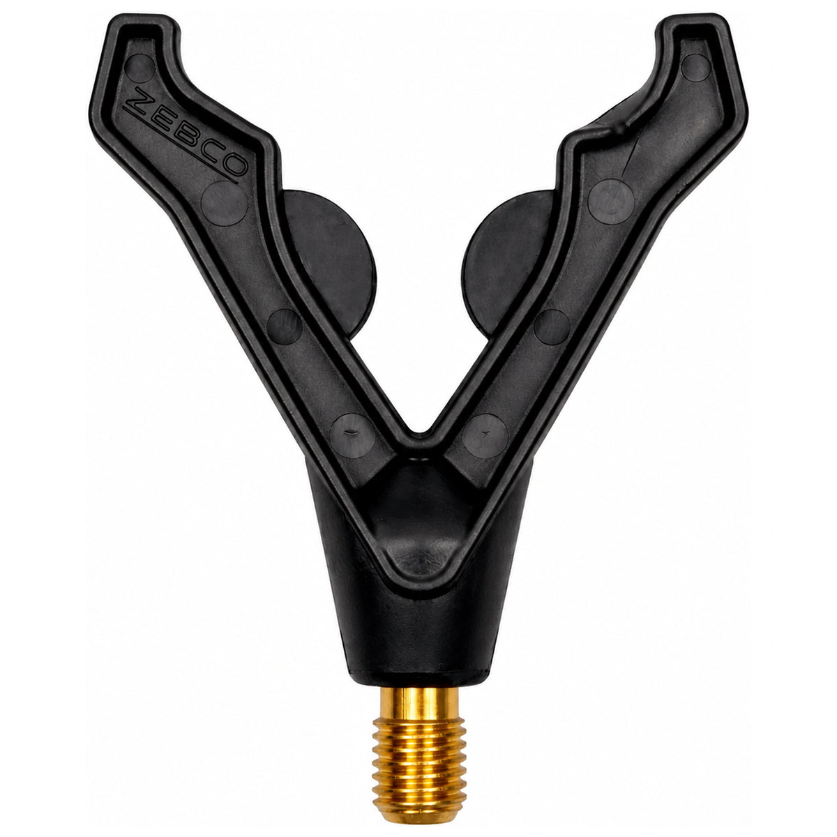 Zebco Trophy Soft Safe V Rod Holder V-vormige hengelsteun met siliconen inzetstukken en messing schroefdraad