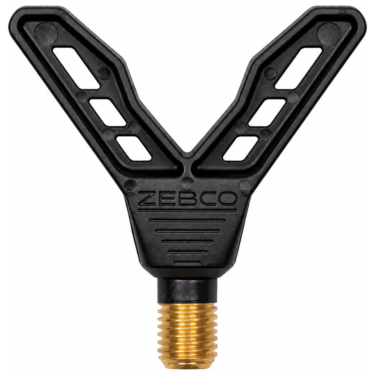 Zebco Trophy Double V Rod Holder dubbele V-vormige hengelsteun met messing schroefdraad