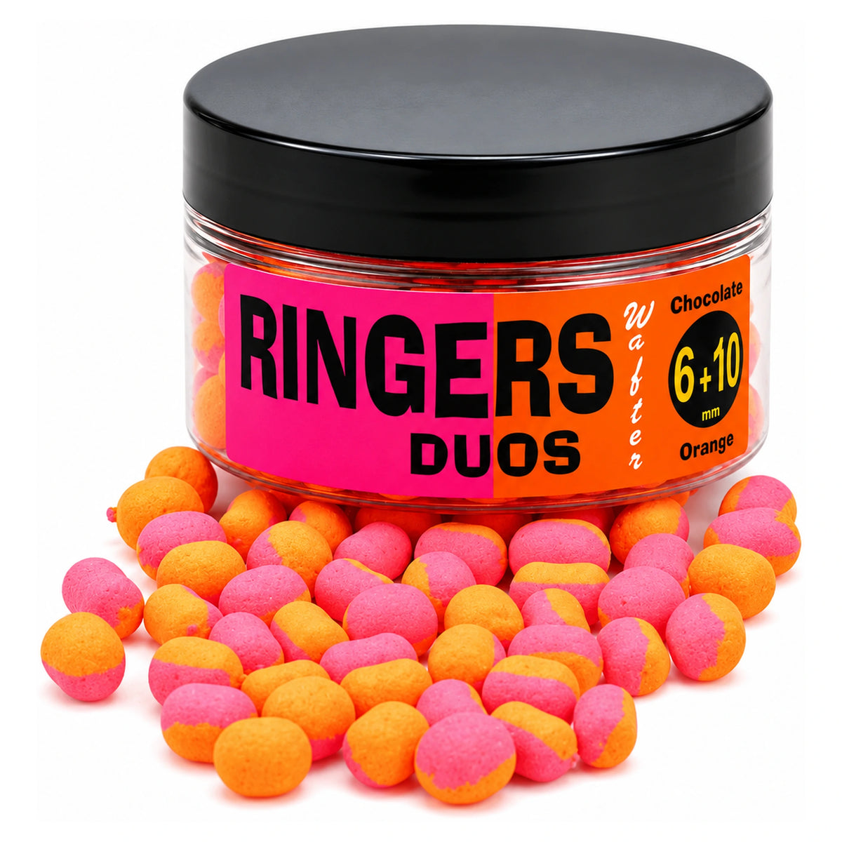 Ringers Duos Wafters 6+10mm Orange-Pink verpakking