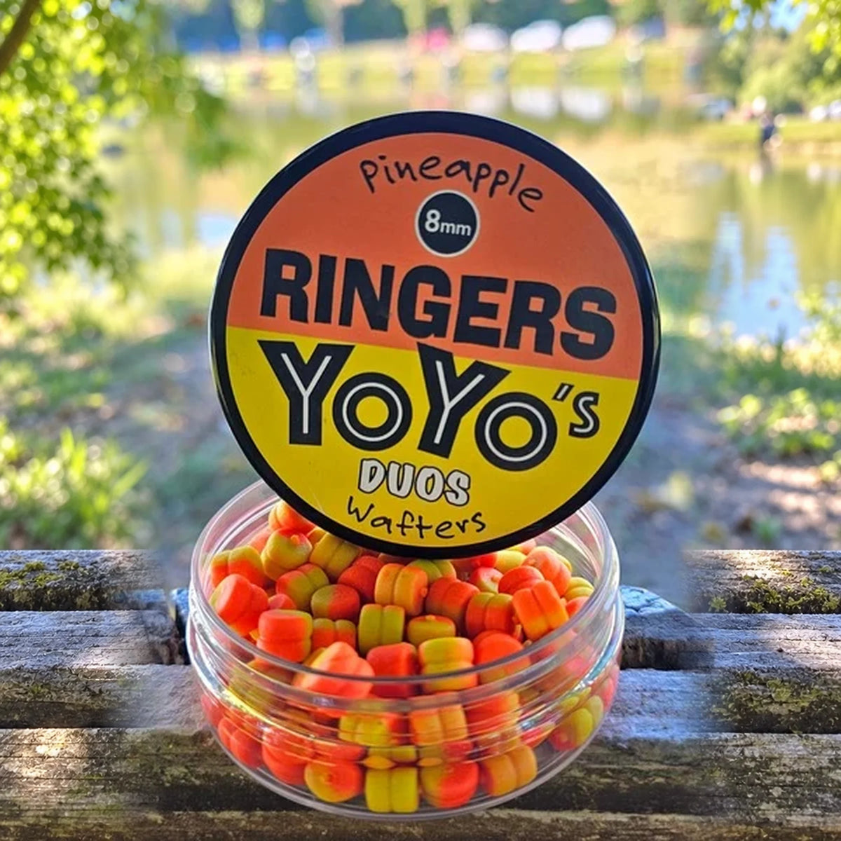 Ringers YoYo Duos Wafters 8 mm Orange-Yellow aan de waterkant