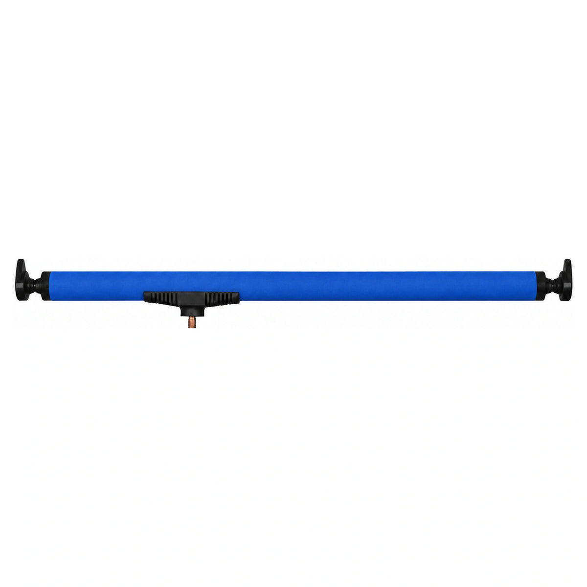 Blauwe Solith Feeder Rest Off Center met zwarte eindstukken en schroefdraad buiten het midden