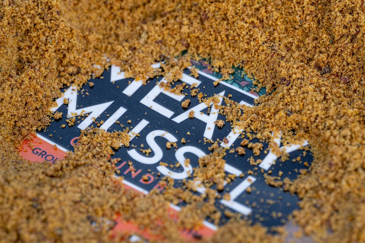 Super Crush Meaty Mussel Mix 2kg – Grondvoer met Mosselmeel – gebruiksfoto – 2048px rebuild