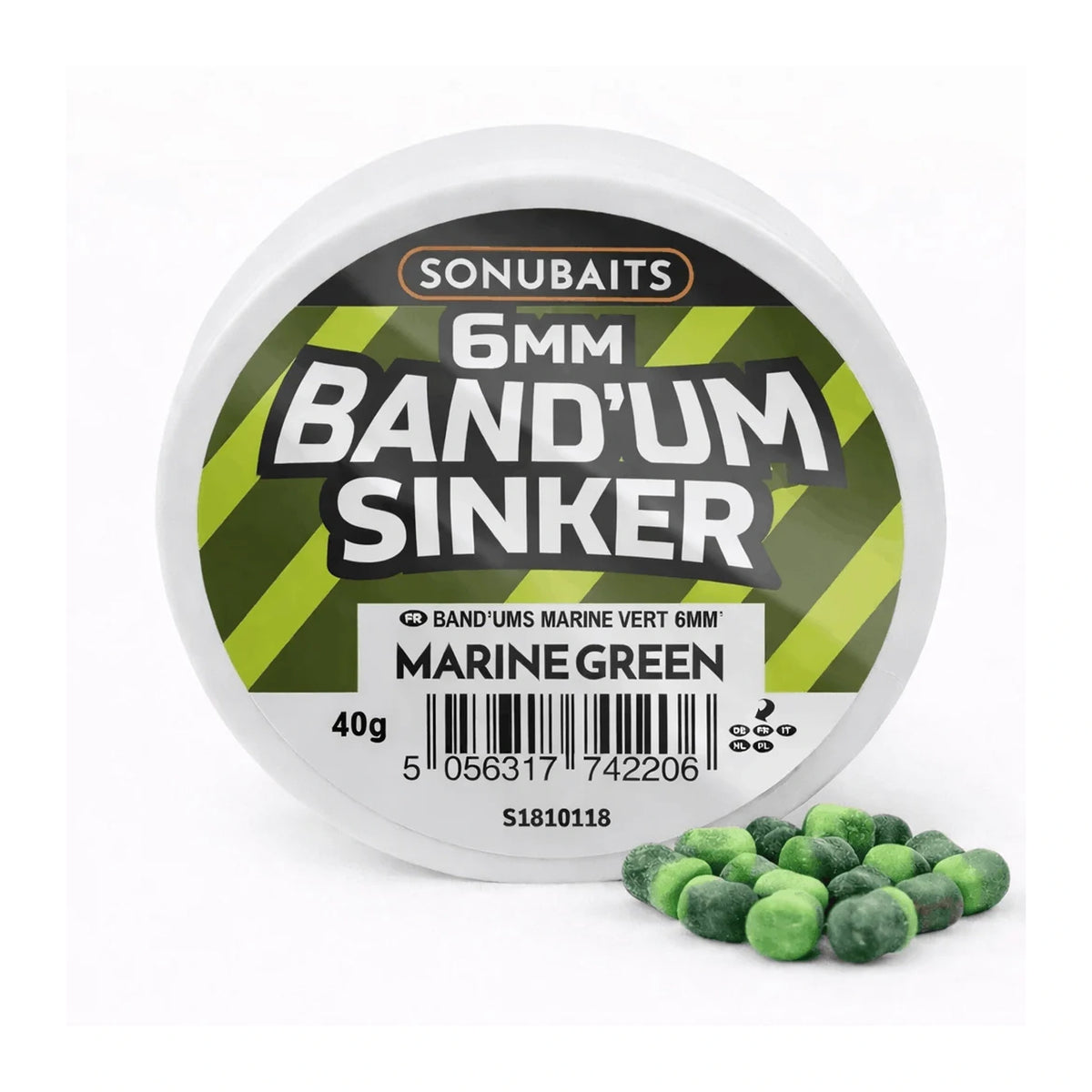 Sonubaits-bandum-sinkers-marine-green-6mm