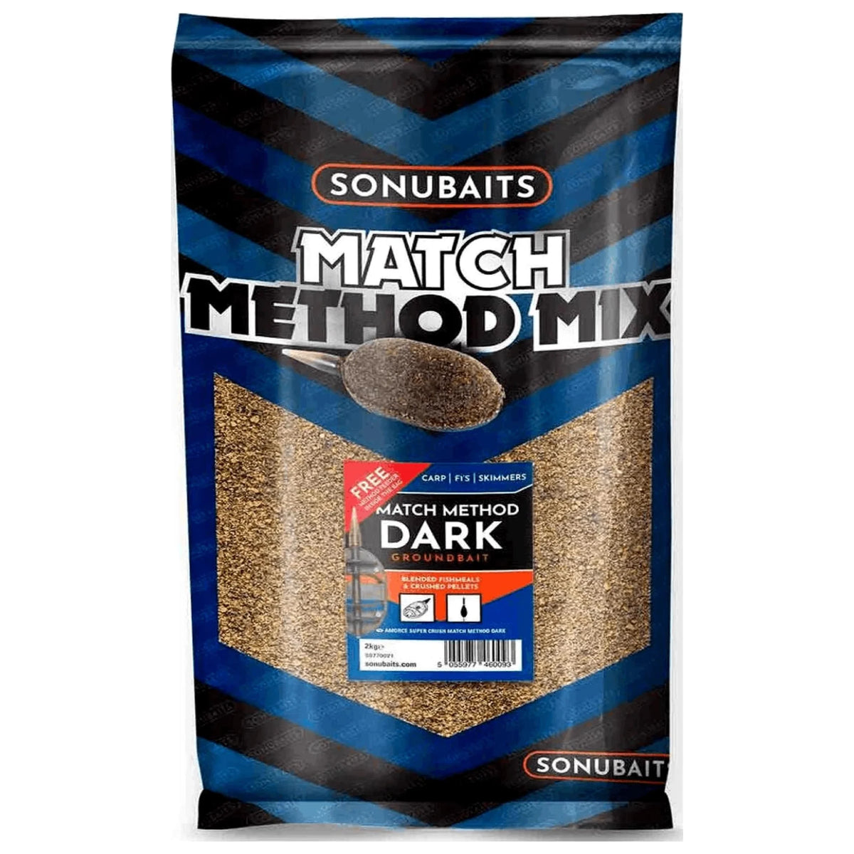 Sonubaits Match Method Mix Dark methodgrondvoer 2kg