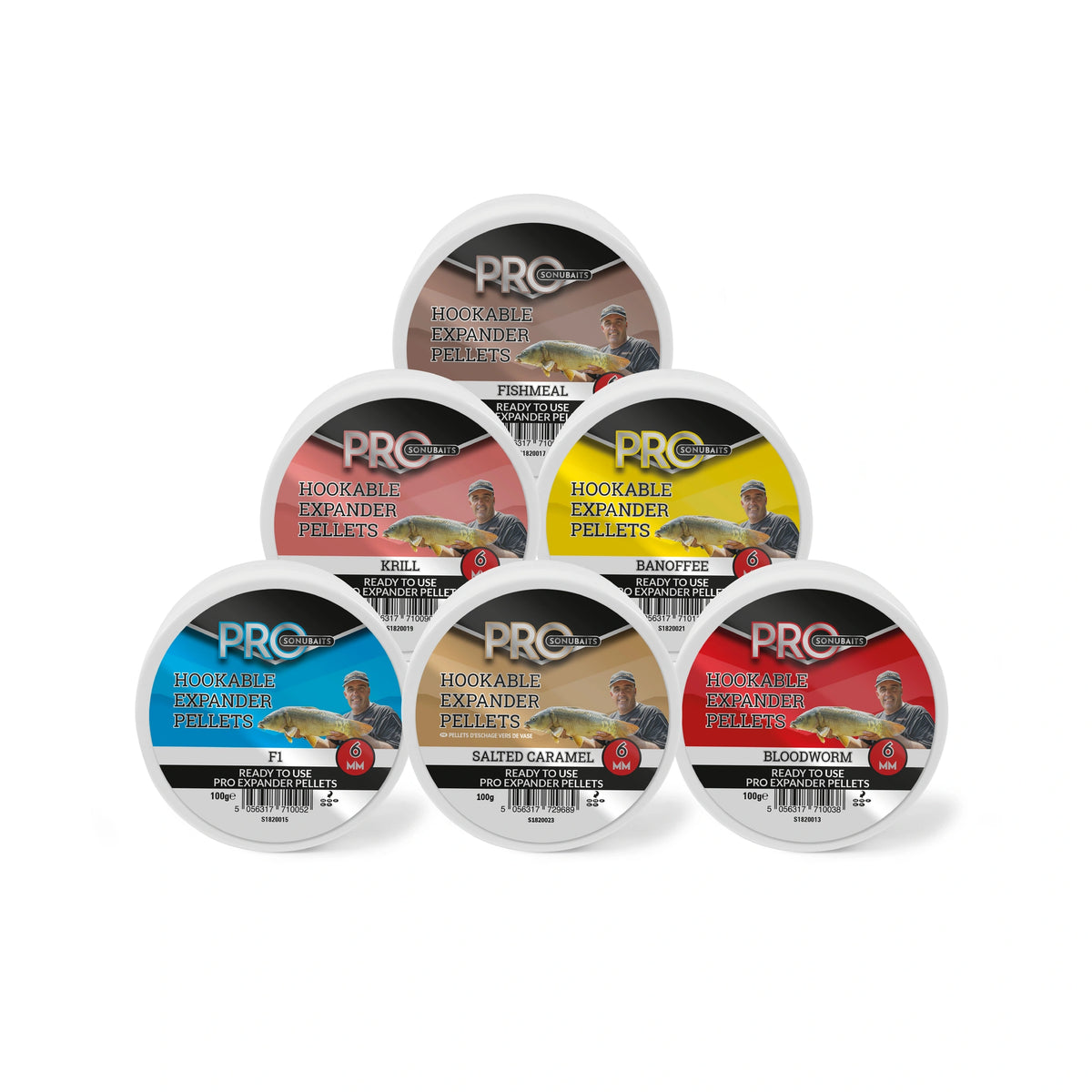 Sonubaits Pro Hookable Expander Pellets assortiment