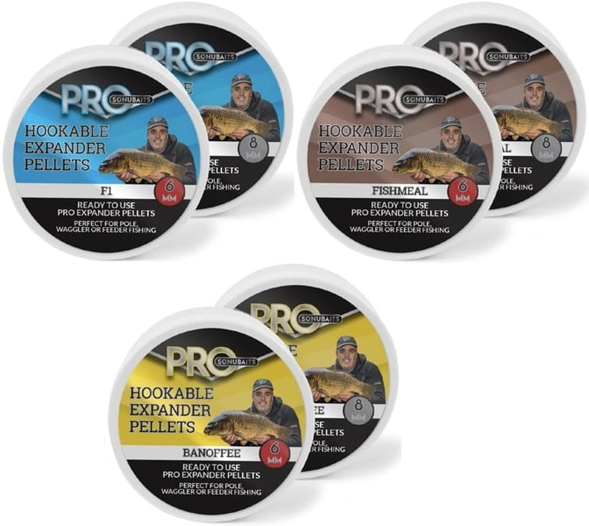 Sonubaits Pro Hookable Expander Pellets assortiment