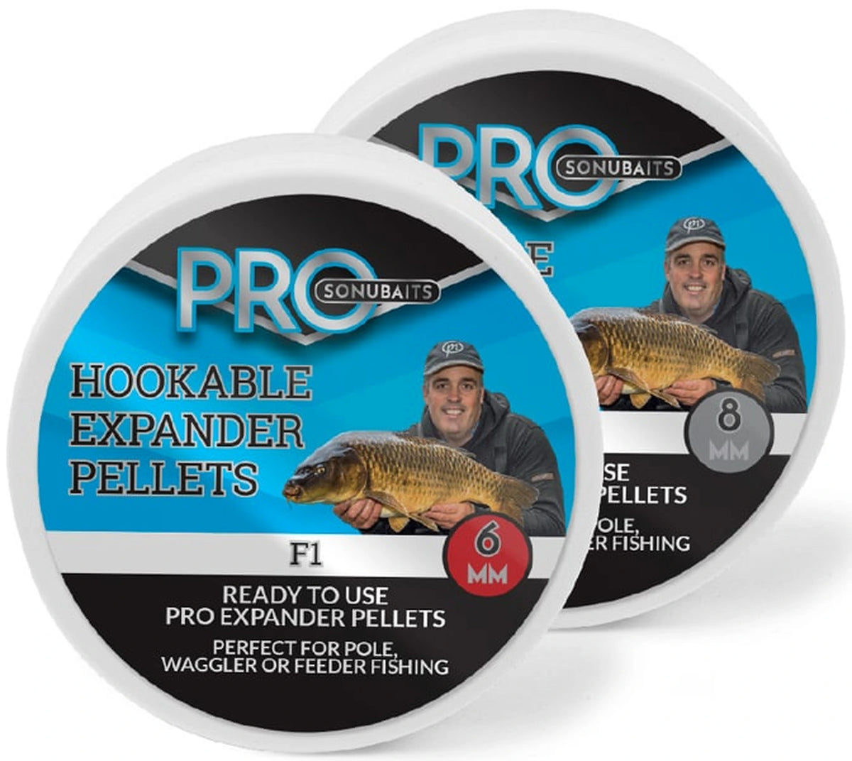 Sonubaits Pro Hookable Expander Pellets F1 6 mm en 8 mm