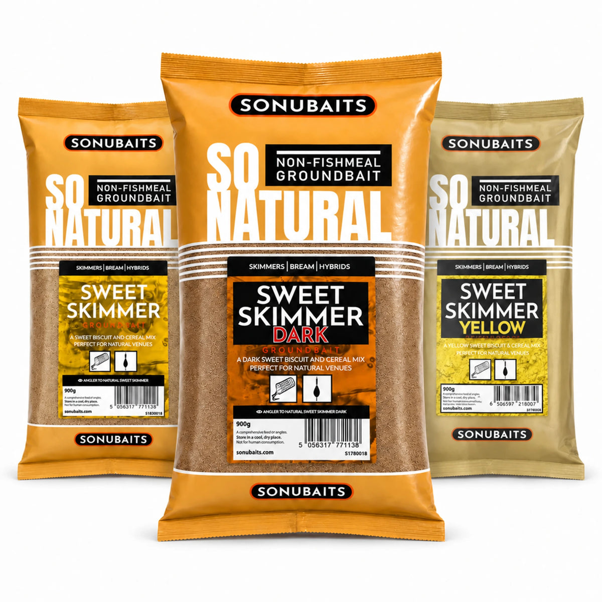 Sonubaits So Natural Sweet Skimmer 900g – Sweet Skimmer, Dark en Yellow