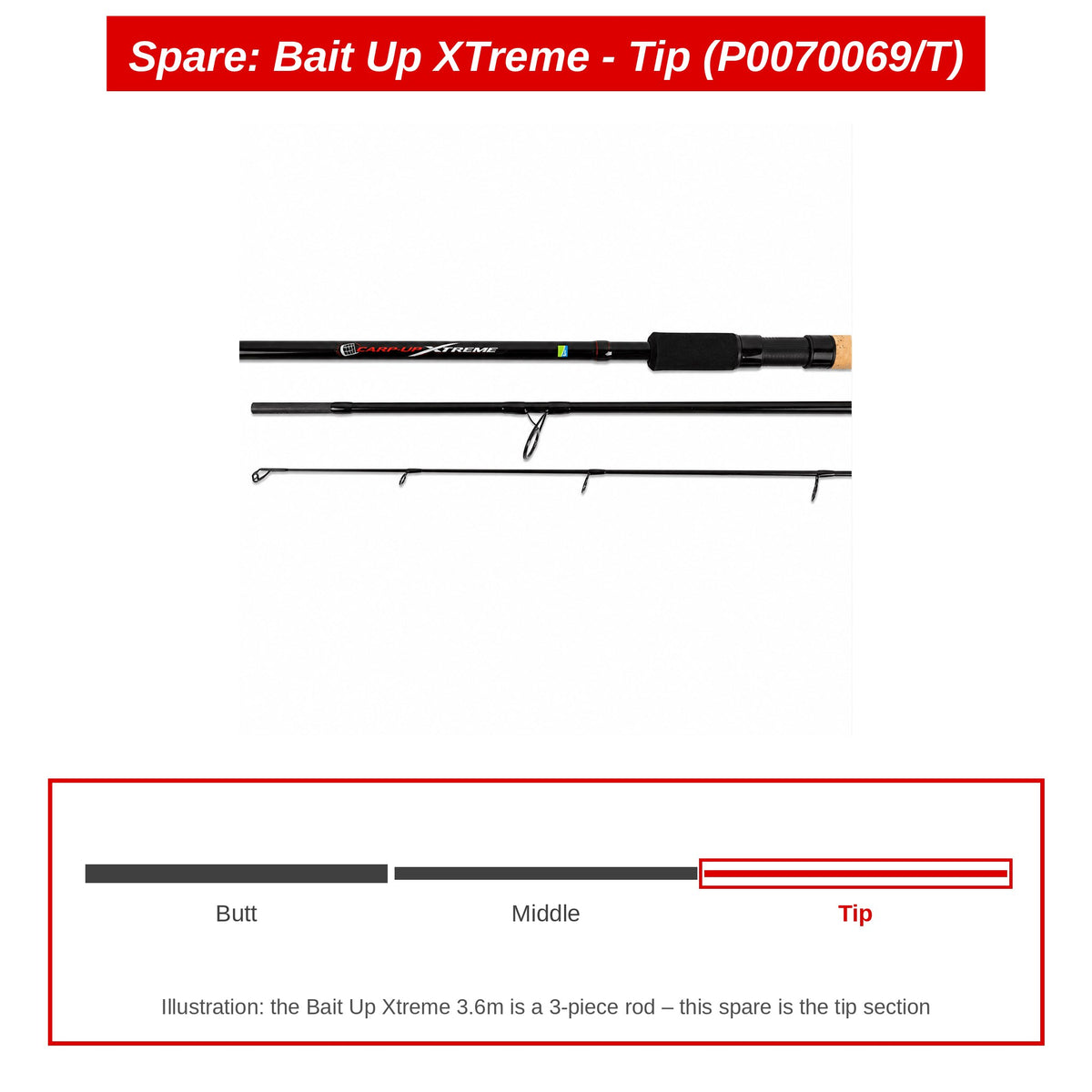 Spare: Bait Up XTreme - Tip (P0070069/T)