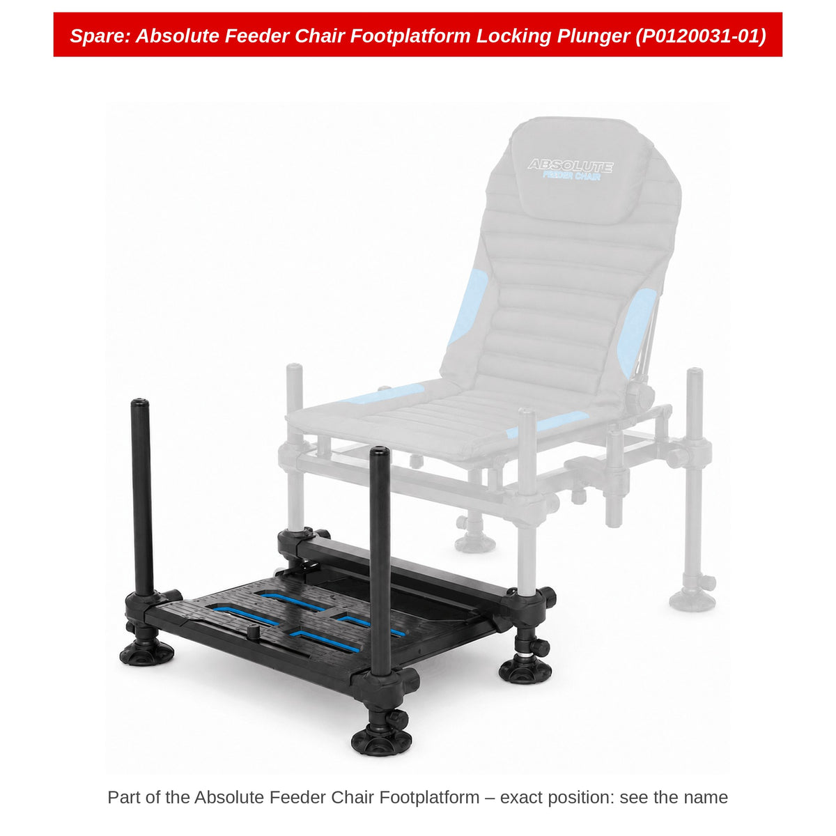 Spare: Absolute Feeder Chair Footplatform Locking Plunger (P0120031-01)