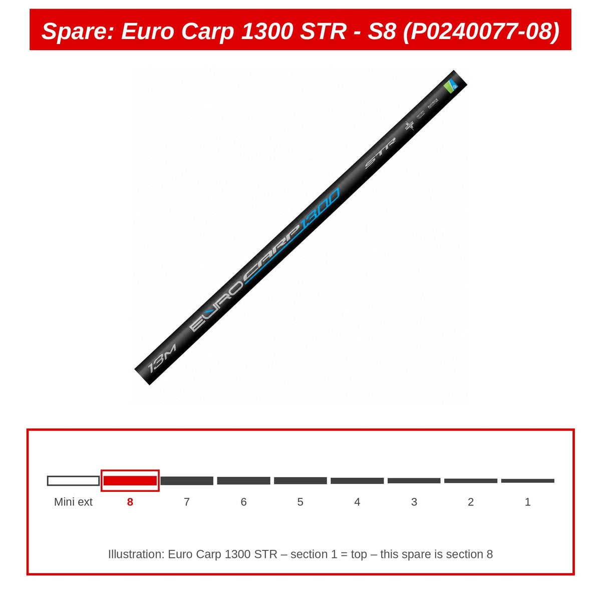 Spare: Euro Carp 1300 STR - S8 (P0240077-08)