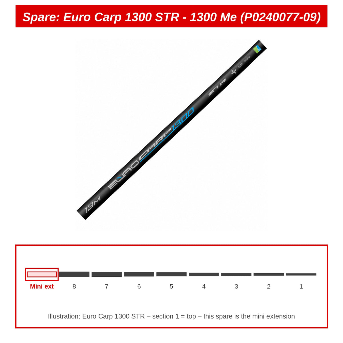 Spare: Euro Carp 1300 STR - 1300 Me (P0240077-09)