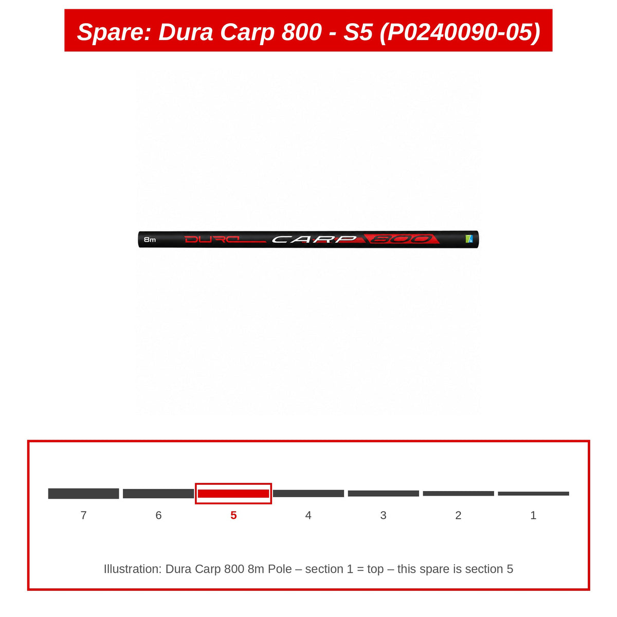 Spare: Dura Carp 800 - S5 (P0240090-05)