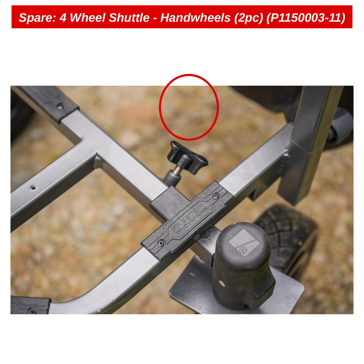 Spare: 4 Wheel Shuttle - Handwheels (2pc) (P1150003-11)