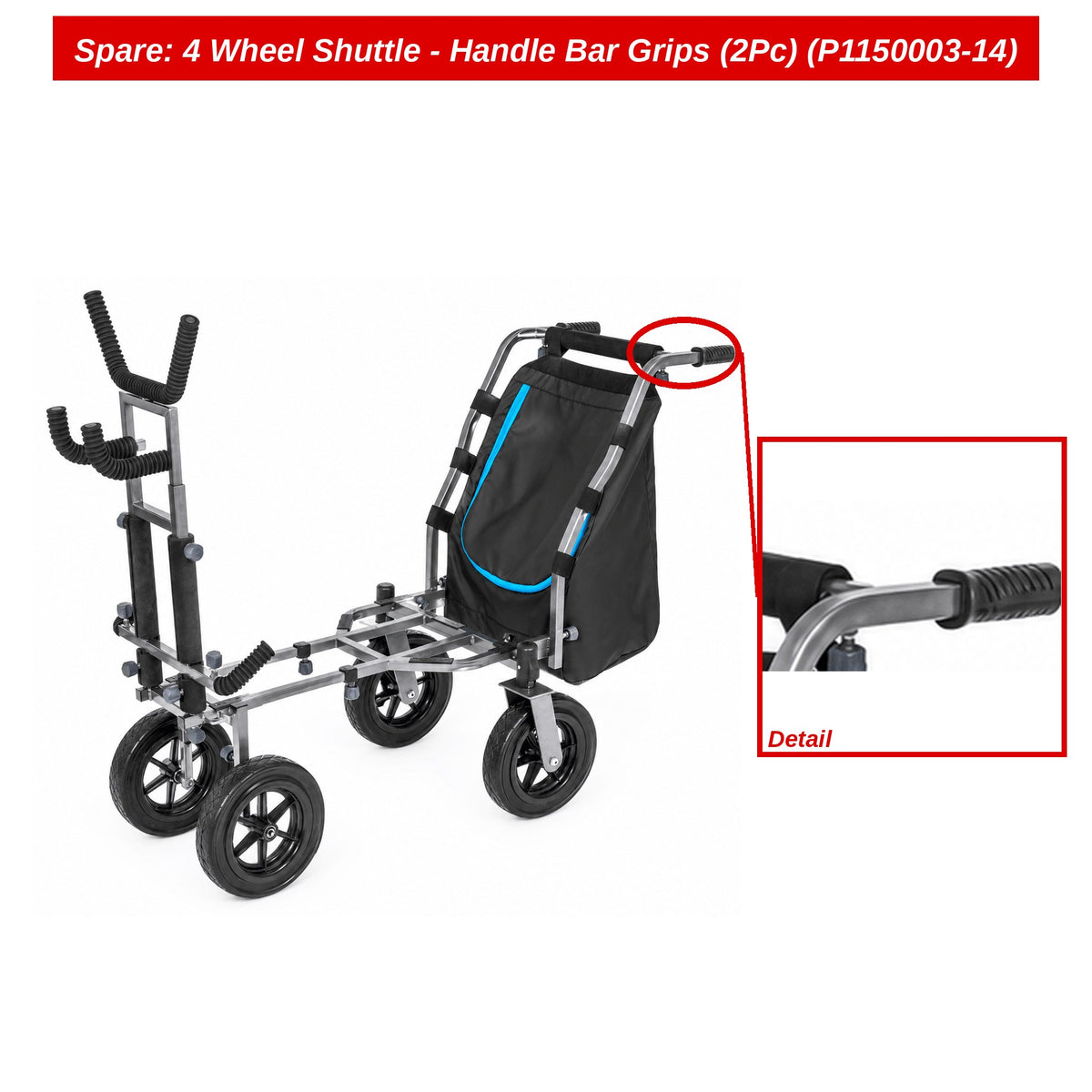 Spare: 4 Wheel Shuttle - Handle Bar Grips (2Pc) (P1150003-14)
