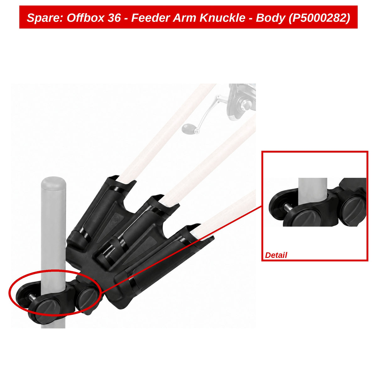 Spare: Offbox 36 - Feeder Arm Knuckle - Body (P5000282)